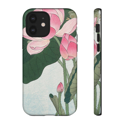 Blooming Lotus Flowers by Ohara Koson Phone Cases