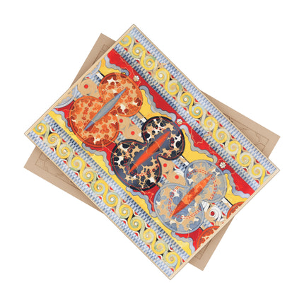 Reproduction of the Shield Frieze by Emile Gilliéron Ceramic Tile
