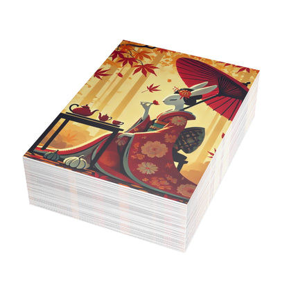 Theatrical Harvest Rabbit Postcards (envelopes included) - Bundles of 10, 30, 50 Pieces