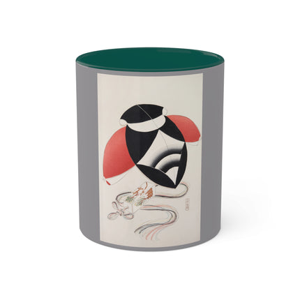 Illustrations of Japanese Toys Pl.056 by Kawasaki Kyosen Colorful Mugs, 11oz