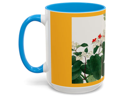 Clerodendrum & Rudbeckia Flower by Tanigami Kônan Colorful Mugs (11oz, 15oz)
