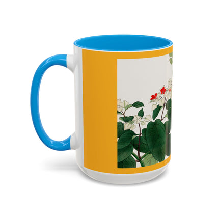 Clerodendrum & Rudbeckia Flower by Tanigami Kônan Colorful Mugs (11oz, 15oz)
