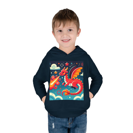 Starry Sky Dragon Toddler Pullover Fleece Hoodie