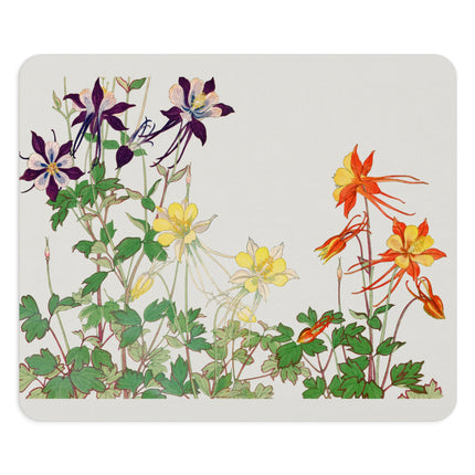 Aquilegia Flower by Tanigami Kônan Mouse Pad, Round and Rectangle