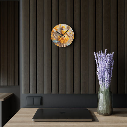 Dandelion Fairy Acrylic Wall Clock, Round and Square