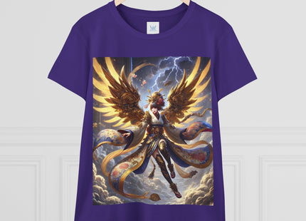Valkyrie Descending Through Storm Women's Midweight Cotton Tee