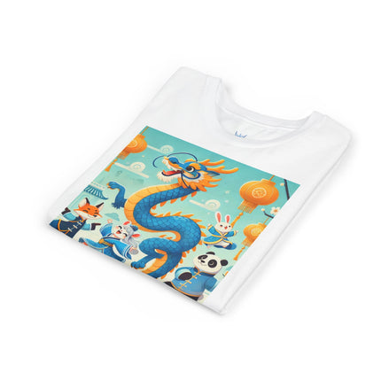 Blue & Gold Dragon Festival Parade Youth Short Sleeve Tee