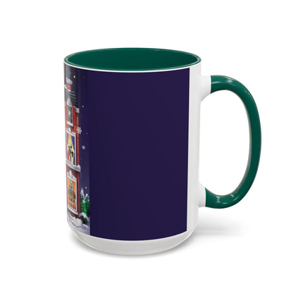 A Christmas Eve Celebration Colorful Mugs (11oz, 15oz)