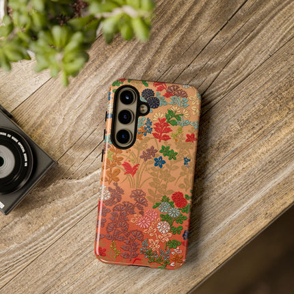 Ornamental Japanese Flower Pattern Phone Cases