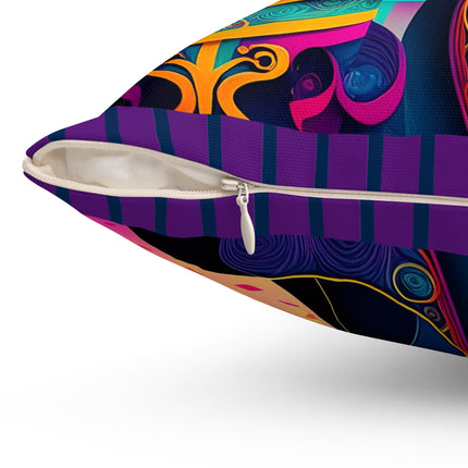 Phantoms of Elegance Spun Polyester Square Pillow