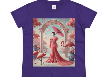 Petals, Porcelain, and Flamingos Cotton Tee