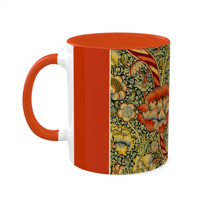 Chintz the Wandle Design by William Morris Colorful Mugs, 11oz
