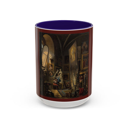 Raphael and his Muse in the Atelier by Vincenzo Abbati Colorful Mugs (11oz, 15oz)