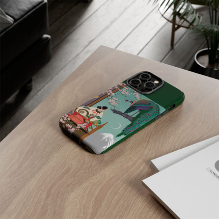 Peacock Garden Phone Case – Japanese Elegance & Timeless Beauty