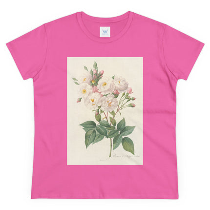 Rosa Noisettiana by Pierre Joseph Redouté Women's Midweight Cotton Tee