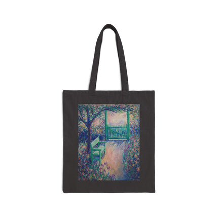 The Artist’s Garden (The Green Chair) by Theodore Earl Butler Cotton Canvas Tote Bag