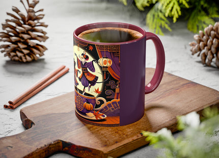 Theatrical Halloween Mice on Teacup Colorful Mugs (11oz, 15oz)