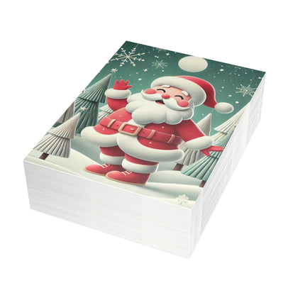 Santa's Joyful Night Postcard Bundles (envelopes included)