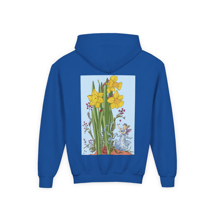 Daffodil Fairy Youth Hooded Sweatshirt – Spring Magic & Timeless Charm