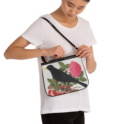 Blackbird & Rose Shoulder Bag – Timeless Beauty & Elegant Charm