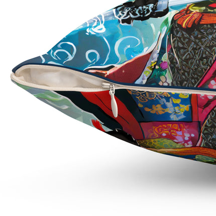 Circuit Samurai Spun Polyester Square Pillow