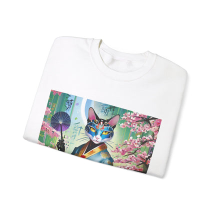 Cyberpunk Geisha Unisex Heavy Blend™ Crewneck Sweatshirt