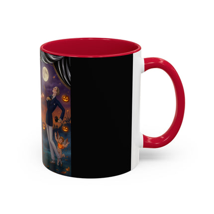🏹🎃 Cupid's Arrow At Pumpkin Moon Manor Colorful Mug – Romantic Halloween Charm