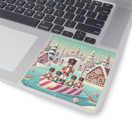 Nutcracker Candy-Striped Adventure Kiss-Cut Stickers (4 Sizes)