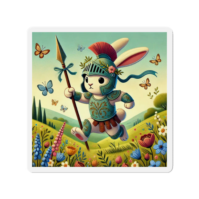 Rabbit Gladiator Die-Cut Magnets (5 Sizes)