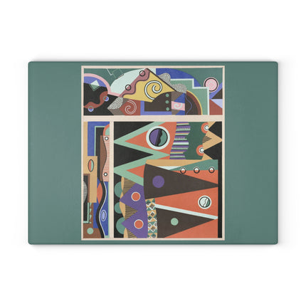 Collection decors et couleurs Pl.03 by Georges Valmiers Glass Cutting Board