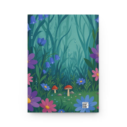 🧚‍♀️🌸 The Lady Of The Enchanted Garden Hardcover Journal – Art Deco Fashion Illustration