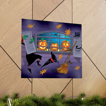 Whimsical Halloween Mischief Matte Horizontal Posters