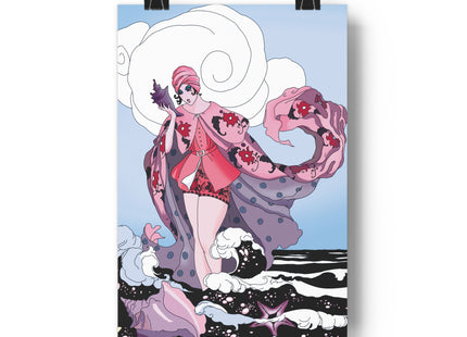 Goddess of the Swirling Sea Giclée Art Print