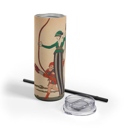 L'Arc Rouge by George Barbier Skinny Matte Tumbler, 20oz