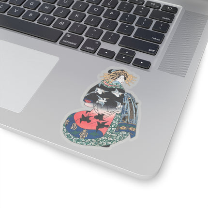 Japanese Woman by Keisai Eisen Kiss-Cut Stickers (4 Sizes)
