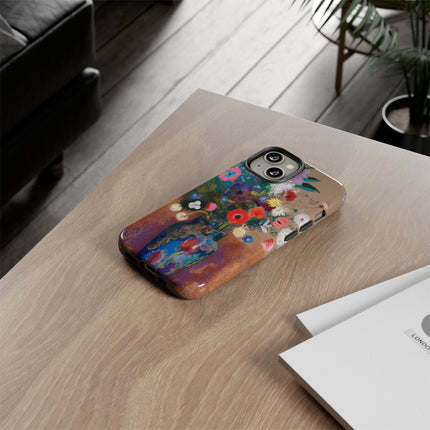 Bouquet of Flowers by Odilon Redon Phone Cases