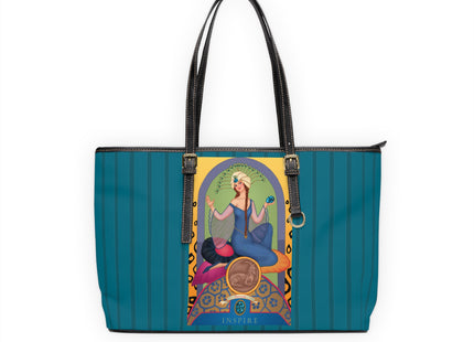 December & Tanzanite (from the Gem Series) by Sofia Chiostri PU Leather Shoulder Bag