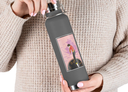 Woman Waiting for her Beloved at 1:59 by Kobayashi Kaichi Copper Vacuum Insulated Bottle, 22oz