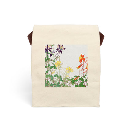 Aquilegia Flower by Tanigami Kônan Canvas Lunch Bag With Strap