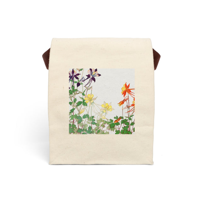 Aquilegia Flower by Tanigami Kônan Canvas Lunch Bag With Strap