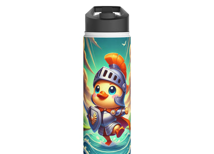 Valiant Duck Stainless Steel Water Bottle, Standard Lid