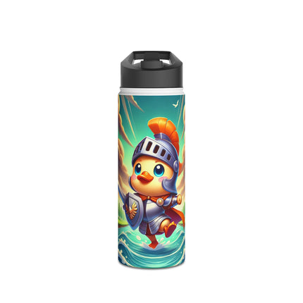 Valiant Duck Stainless Steel Water Bottle, Standard Lid