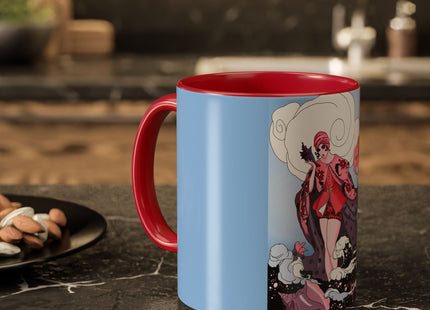 Goddess of the Swirling Sea Colorful Mugs (11oz, 15oz)