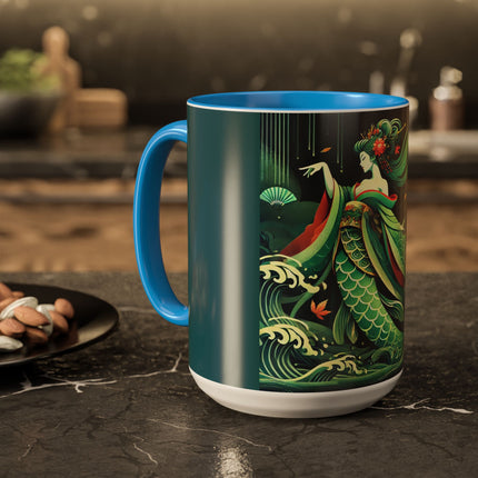 Mermaid Queen Rising from the Deep Colorful Mugs (11oz, 15oz)