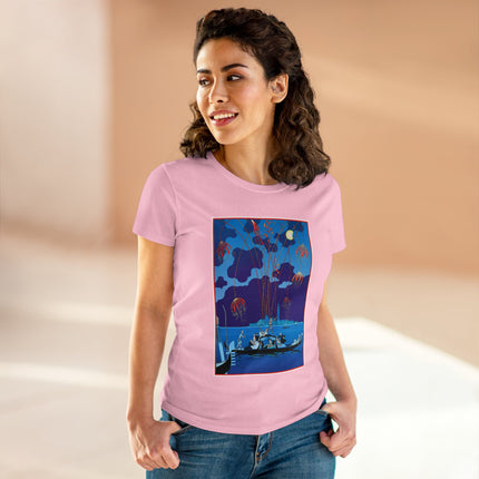 Fireworks in Venice by George Barbier Women's Midweight Cotton Tee