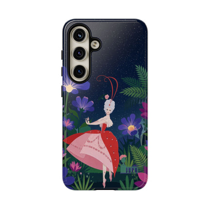 🌺✨ The Lady Of The Starlit Enchanted Garden Phone Case – Art Deco Floral Fantasy