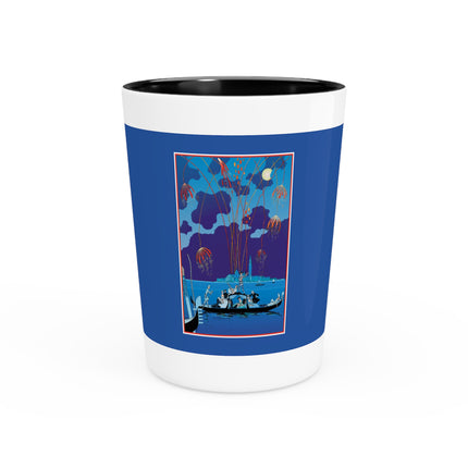Fireworks in Venice by George Barbier Ceramic Shot Glass