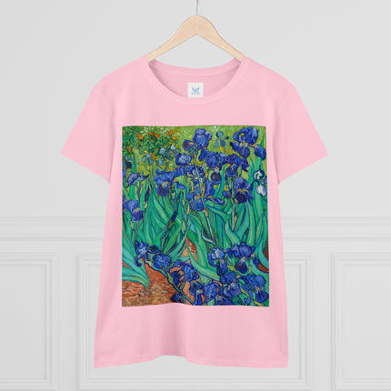 Irises by Van Gogh Women's Midweight Cotton Tee