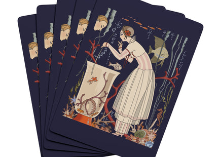 The Dazzling Little Fish by George Barbier Playing Cards