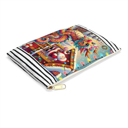 Playful Dragon's Christmas Accessory Pouch